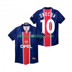 Camisola Paris Saint-Germain OKOCHA 10 Retro Homem Equipamento Primeiro 1998 1999 Manga Curta